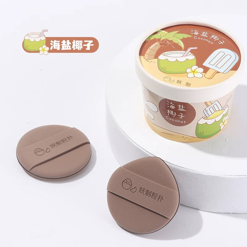 YAOZHI Ice Cream Powder Puff 2pcs/box 妖制雪糕粉扑