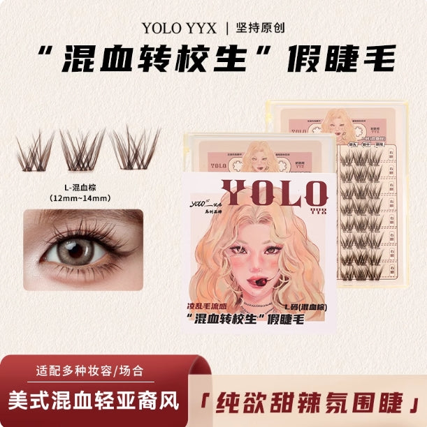 Tiktok/Douyin Hot YOLO YYX Hybrid Transfer Student False Eyelashes【Tiktok抖音爆款】YOLO YYX混血转校生假睫毛