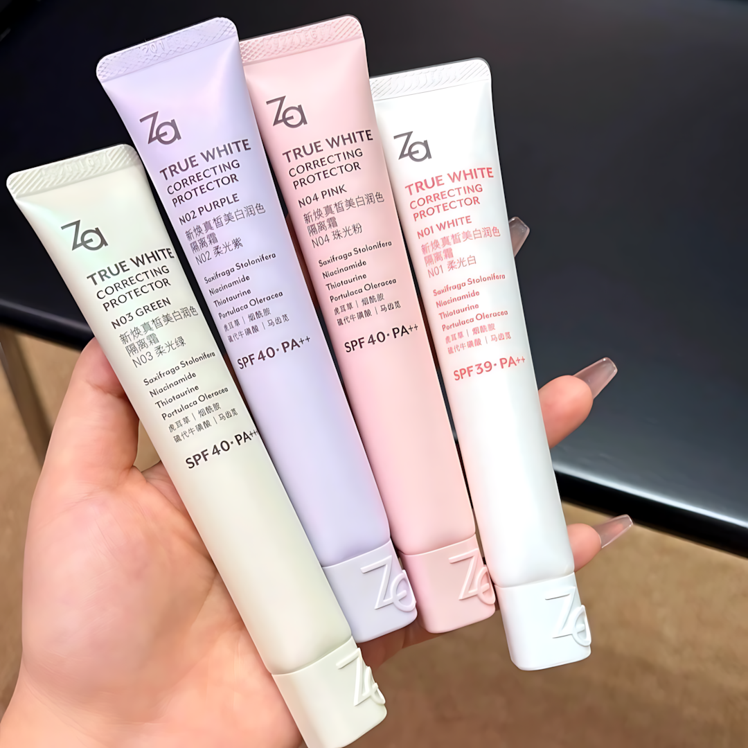 Za True White Correcting Protector 6.0 35g 姬芮新焕真皙美白润色隔离霜6.0